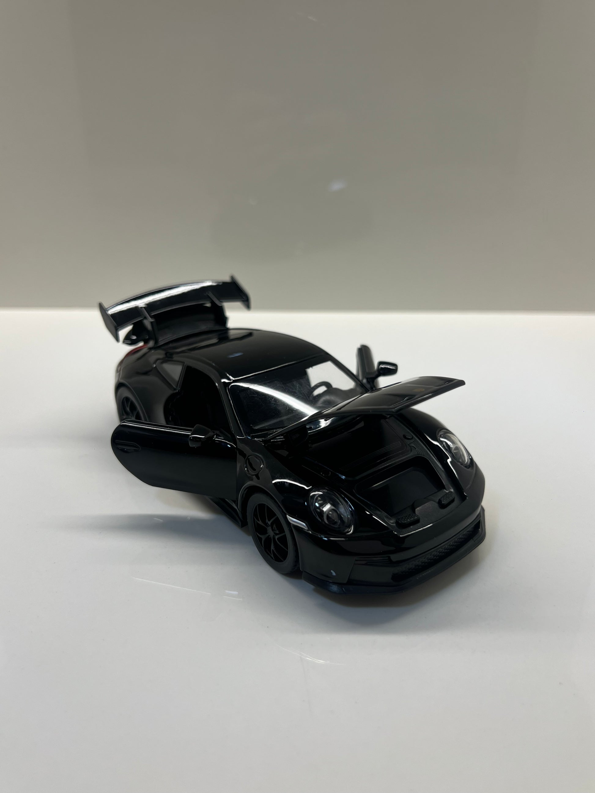 Detalles del cuadro decorativo y maqueta die-cast Porsche 911