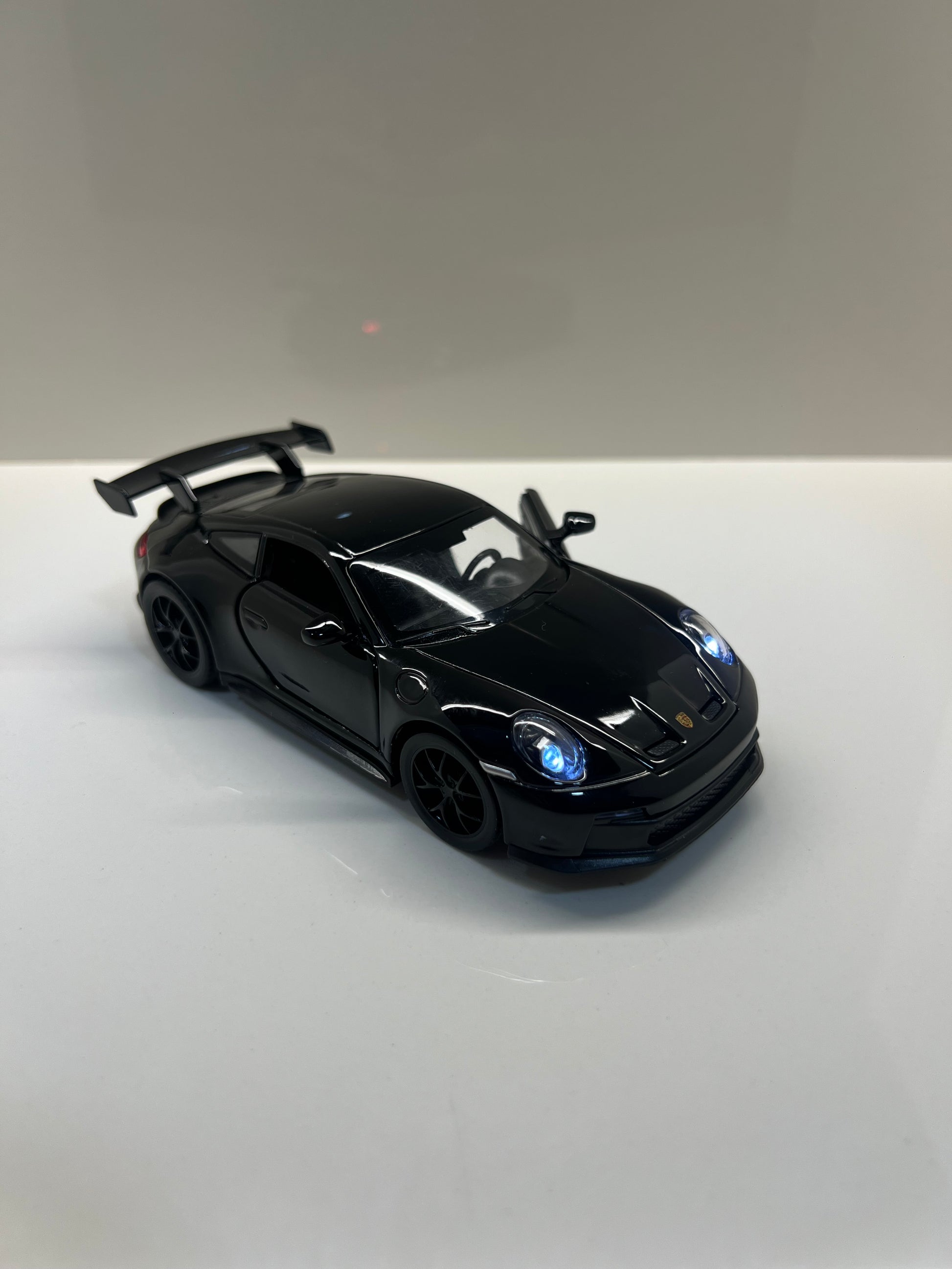 Detalles del cuadro decorativo y maqueta die-cast Porsche 911